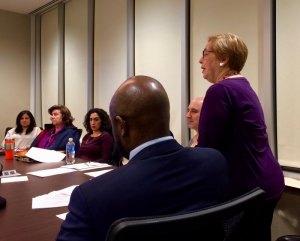 "RI Welcome Monument" Lands Three Month Trial To Win Approval RIHS President Judy Berdy has her say against the "RI Welcome Monument."